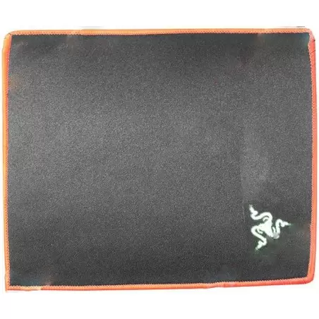 Mouse pad, negru cu margine rosie - 250x210x4 mm
