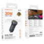 INCARCATOR auto Borofone BZ34B- pt bricheta auto- 1 x USB max18W- 1 x USB Type-C max 30W- putere totala 30W- include cablu USB T