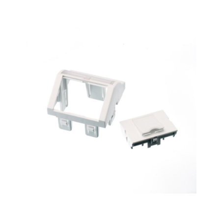 Modul unghiular 45x45 pentru 1 port Snap-In alb LANmark